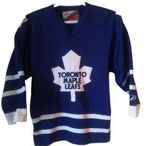 Vintage 90's Pro Player NHL Toronto Maple Leafs Kids Hockey Jersey